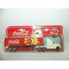 CAMION KENWORTH BLANC AVEC CONTENAIR PUB COCA COLA MAJORETTE 1:87