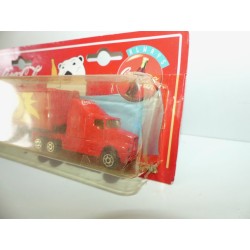 CAMION KENWORTH BLANC AVEC CONTENAIR PUB COCA COLA MAJORETTE 1:87