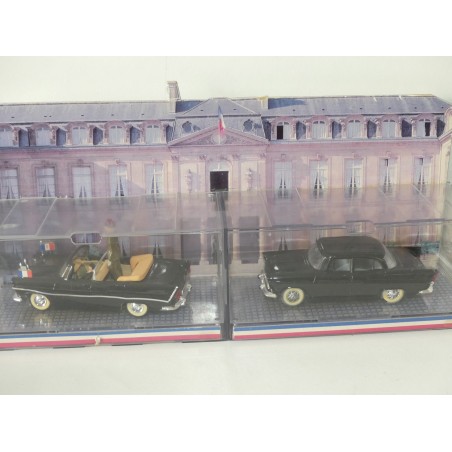 SIMCA CHAMBORD 1958 PRESIDENTIELLE DE GAULLE avec diorama carton NOREV 1:43