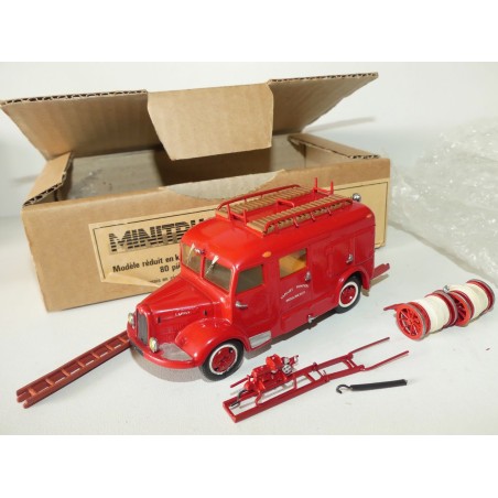 CAMION LAFFLY BSS 163 1949 POMPIER  KIT MINITRUCKS 1:50