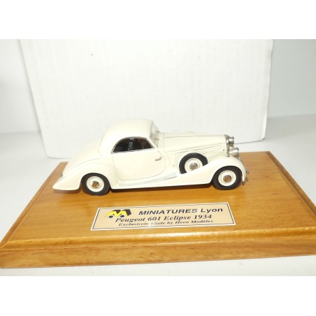 PEUGEOT 601 ECLIPSE 1934 Crème LYON MINIATURES HECO MODEL 1:43