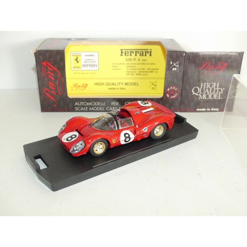 FERRARI 330 P4 SPIDER BRANDS HATCH 1967 BANG 7140 1:43 