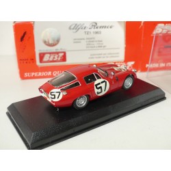 ALFA ROMEO GIULIA TZ1 NÂ°57 LE MANS 1964 BEST 9132 1:43 13Ã¨me 1er Classe