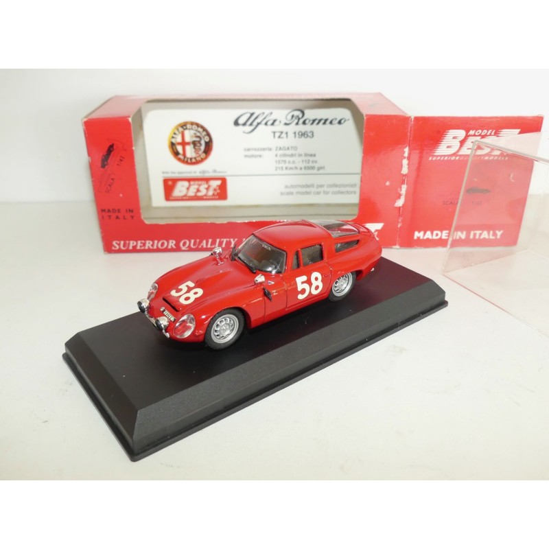 ALFA ROMEO TZ1 N°58 TARGA FLORIO 1964 BEST 9067 1:43
