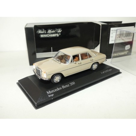 MERCEDES 200 D W123 1958 Beige MINICHAMPS 1:43