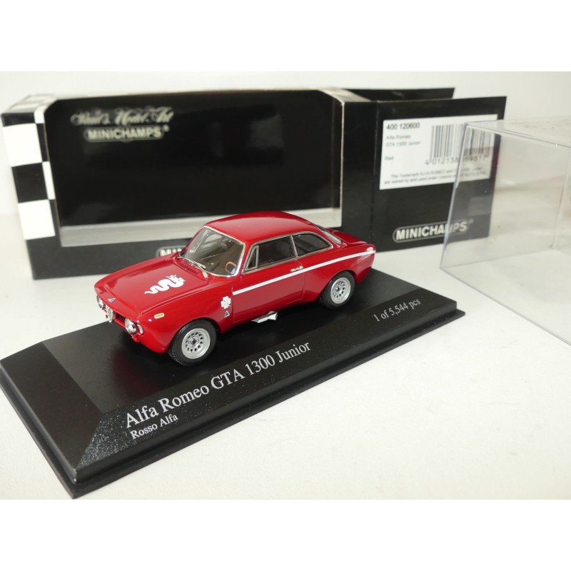 ALFA ROMEO GTA 1300 JUNIOR Rouge MINICHAMPS 1:43