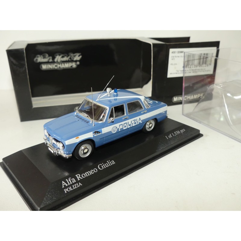 ALFA ROMEO GIULIA 1970 POLIZIA MINICHAMPS 1:43