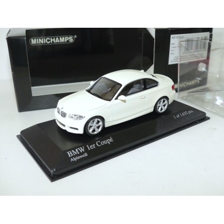 BMW SERIE 1 COUPE E82 2007 Blanc MINICHAMPS 1:43