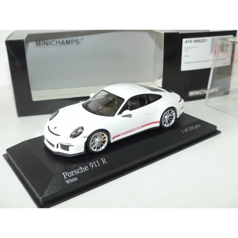 PORSCHE 911 R 991 2016 Blanc MINICHAMPS 1:43