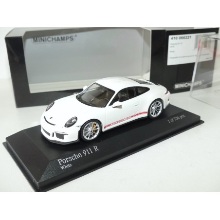 PORSCHE 911 R 991 2016 Blanc MINICHAMPS 1:43