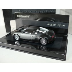 BUGATTI VEYRON 2009 Noir Matt et Gris MINICHAMPS 1:43
