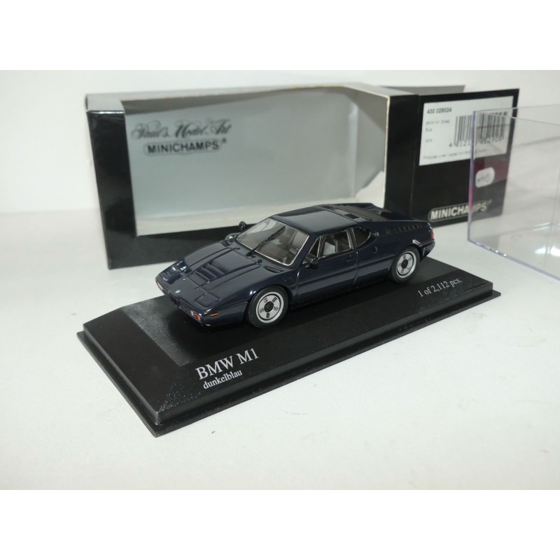 BMW M1 STREET 1978 Bleu MINICHAMPS 1:43