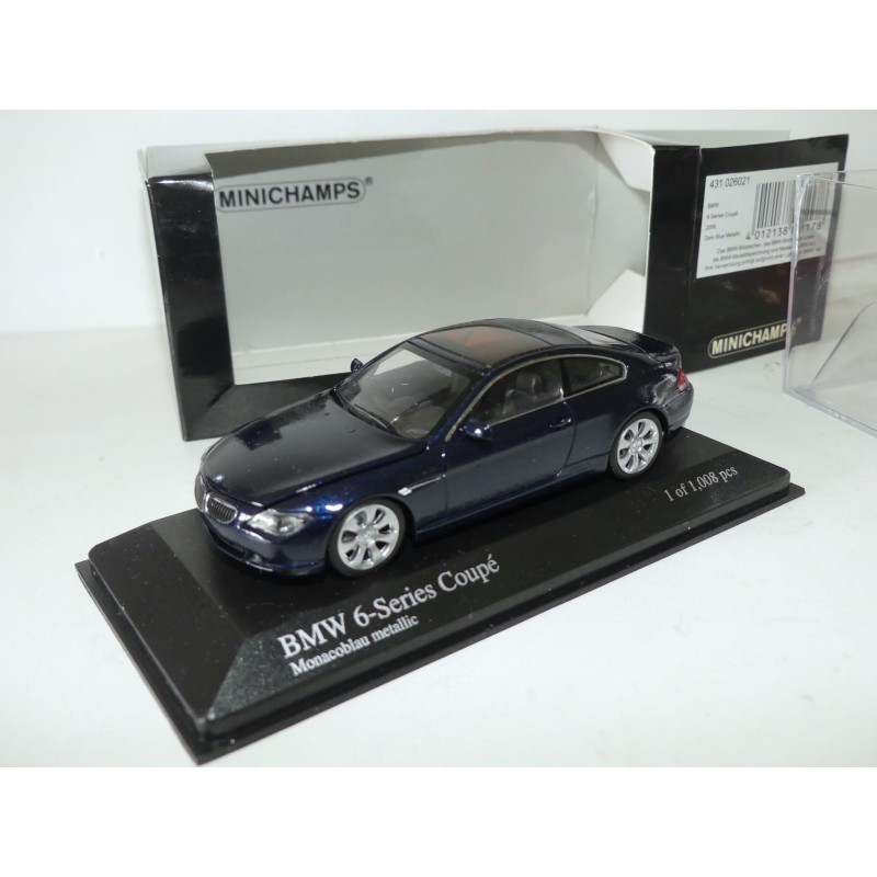 BMW SERIE 6 COUPE 2006 Bleu MINICHAMPS 1:43 imperfection