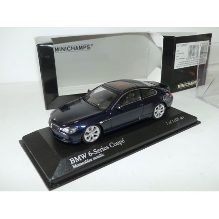 BMW SERIE 6 COUPE 2006 Bleu MINICHAMPS 1:43 imperfection