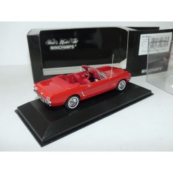 FORD MUSTANG CONVERTIBLE 1964 Rouge MINICHAMPS 1:43