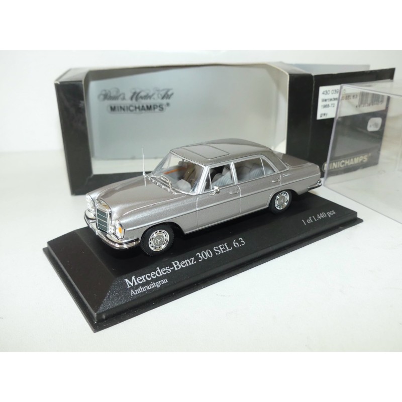 MERCEDES 300 SEL 6.3 1968-72 Gris MINICHAMPS 1:43
