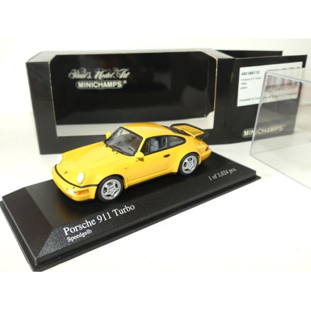 PORSCHE 911 TURBO 964 1990 Jaune MINICHAMPS 1:43