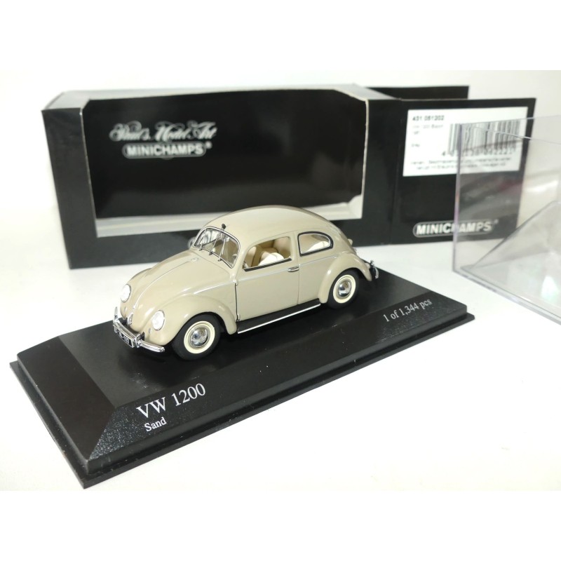 VW COCCINELLE 1200 EXPORT 1951 Gris MINICHAMPS 1:43