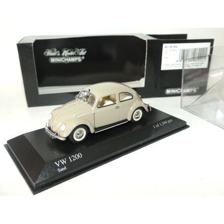 VW COCCINELLE 1200 EXPORT 1951 Gris MINICHAMPS 1:43