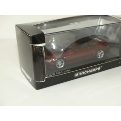 BMW SERIE 6 M6 COUPE 2006 Dark Red Toit Noir MINICHAMPS 1:43