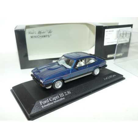 FORD CAPRI III 1982 Bleu et Gris MINICHAMPS 1:43