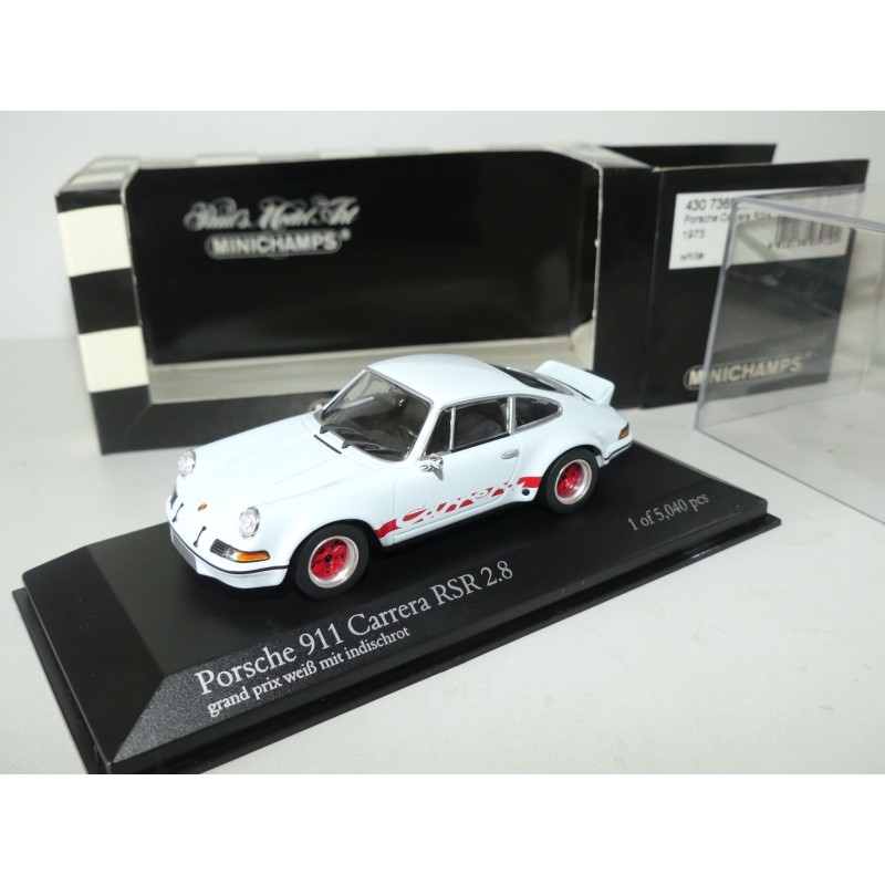 PORSCHE 911 CARRERA RSR 2.8 1973 Blanc MINICHAMPS 1:43