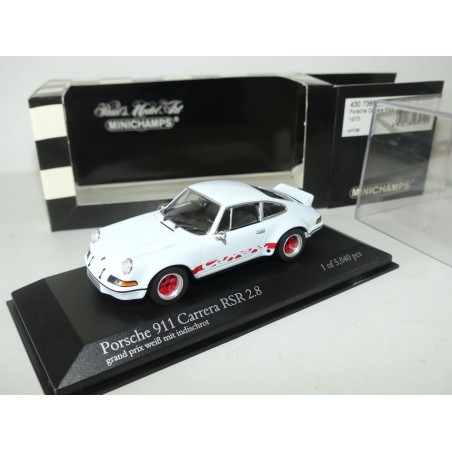 PORSCHE 911 CARRERA RSR 2.8 1973 Blanc MINICHAMPS 1:43