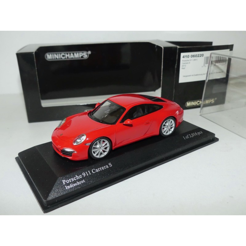 PORSCHE 911 CARRERA S 991 2012 Rouge MINICHAMPS 1:43
