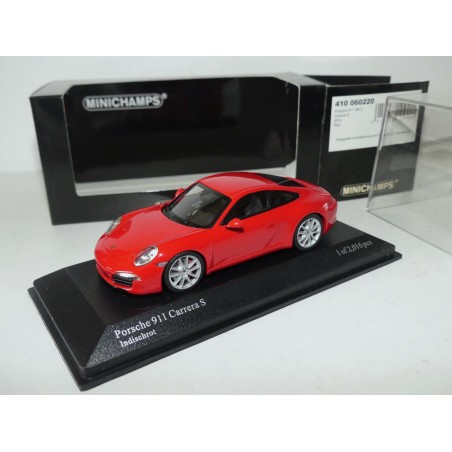 PORSCHE 911 CARRERA S 991 2012 Rouge MINICHAMPS 1:43