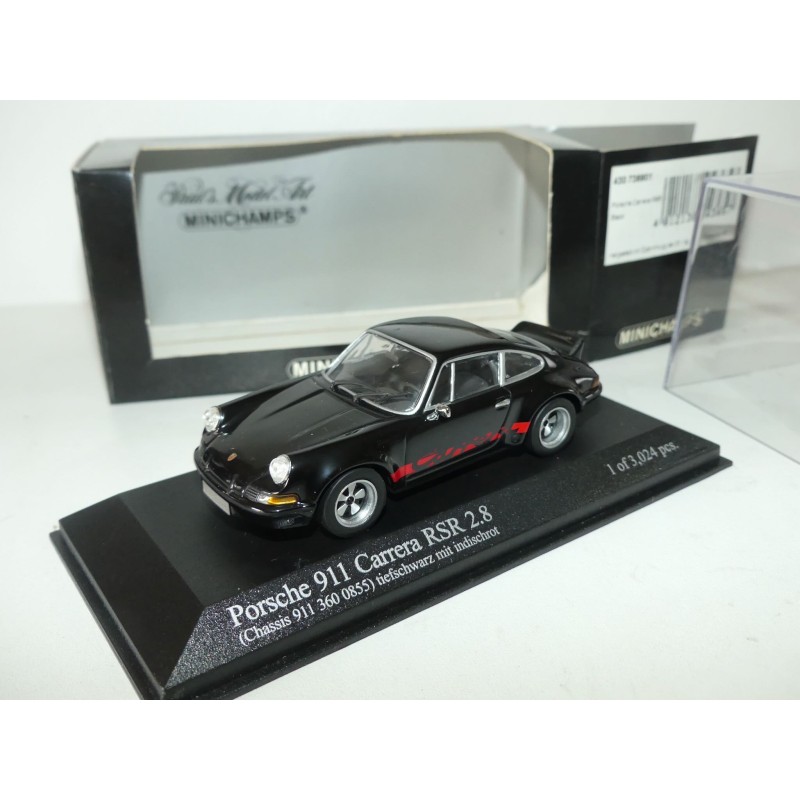 PORSCHE 911 CARRERA RSR 2.8 1973 Noir MINICHAMPS 1:43