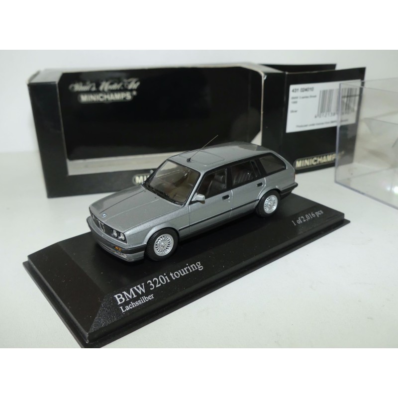 BMW SERIE 3 320 i  TOURING E30 1989 Gris MINICHAMPS 1:43