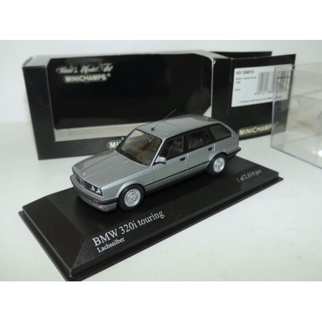 BMW SERIE 3 320 i  TOURING E30 1989 Gris MINICHAMPS 1:43