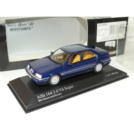 ALFA ROMEO 164 3.0 V6 SUPER 1992 Bleu MINICHAMPS 1:43