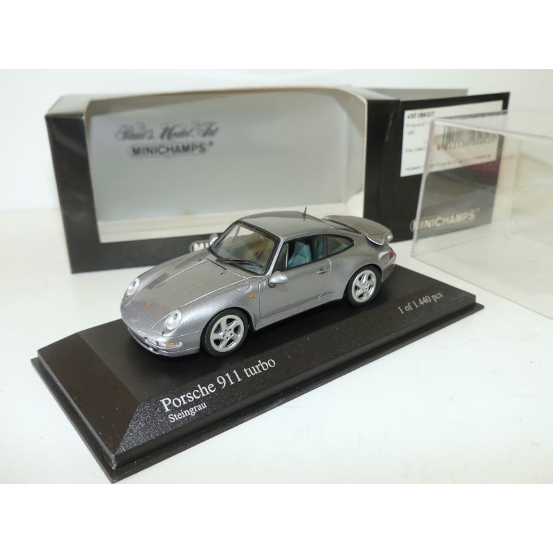 PORSCHE 911 TURBO 993 1995 Gris MINICHAMPS 1:43