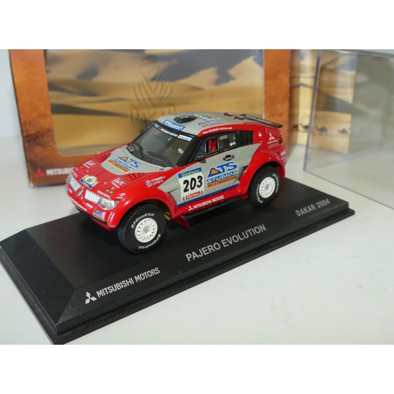 MITSUBISHI PAJERO EVOLUTION A DAKAR 2004 PETERHENSEL NOREV 1:43 1er
