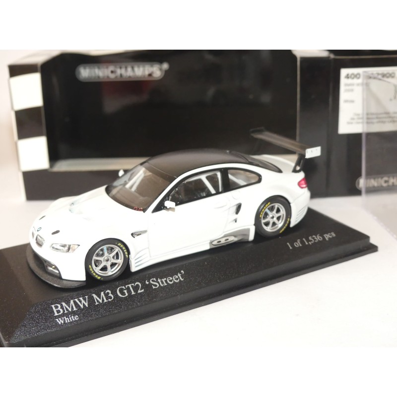 BMW M3 GTE E92 STREET 2009 Blanc MINICHAMPS 1:43