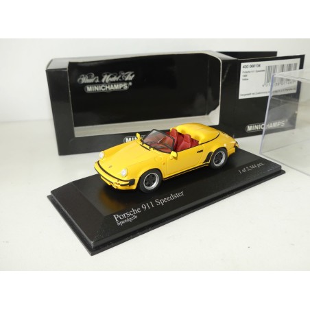 PORSCHE 911 SPEEDSTER Serie G 1988 Jaune yellow MINICHAMPS 1:43