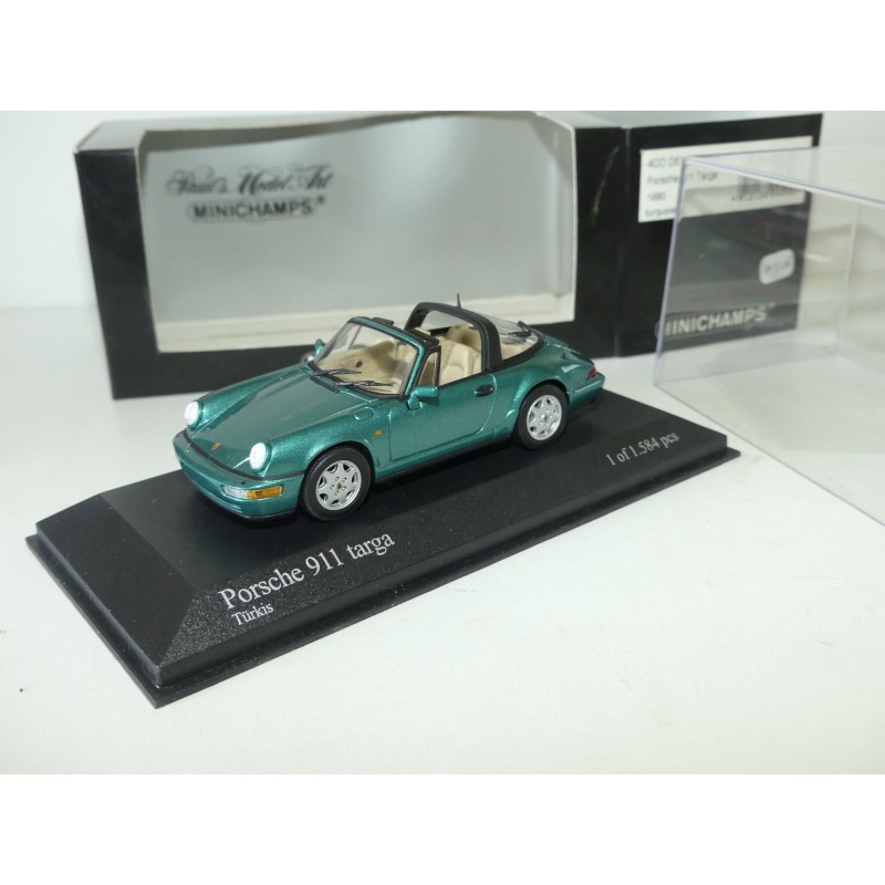 PORSCHE 911 TARGA 964 1990 Turquoise MINICHAMPS 1:43