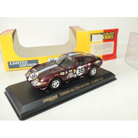 FERRARI 365 GTB4 DAYTONA N°38 LE MANS 1973 TOP MODEL 1:43