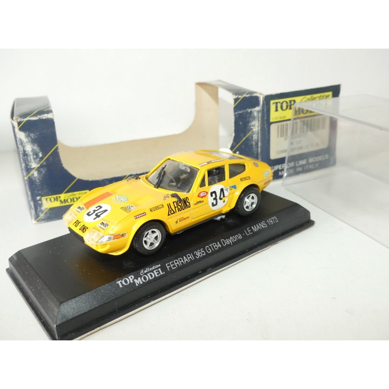 FERRARI 365 GTB4 DAYTONA N°34 LE MANS 1973 TOP MODEL TMC011 1:43
