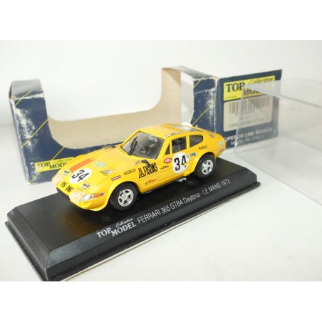 FERRARI 365 GTB4 DAYTONA N°34 LE MANS 1973 TOP MODEL TMC012 1:43 imperfection