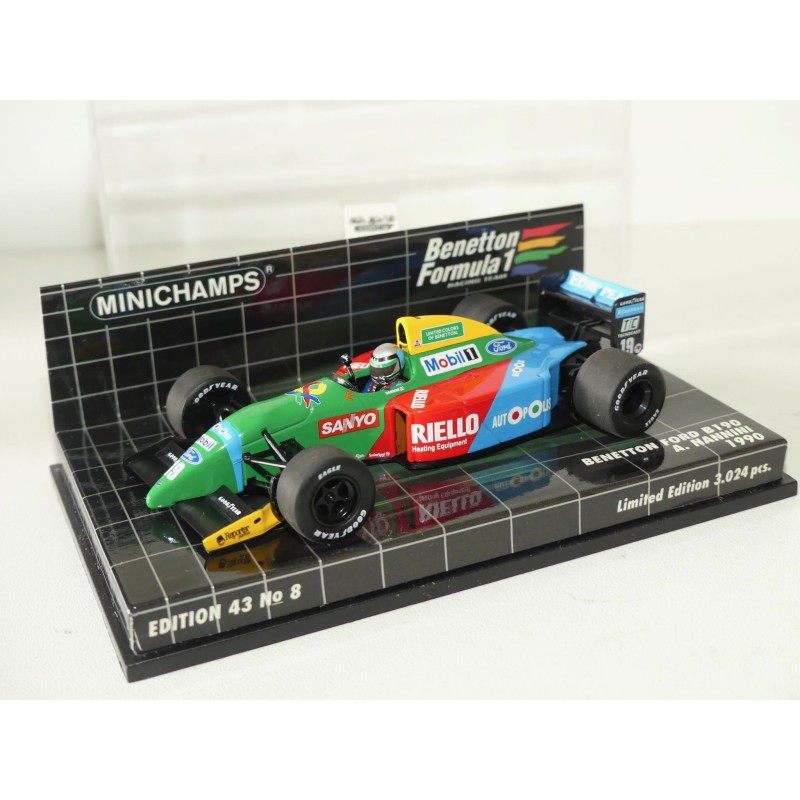 BENETTON FORD B190 GP 1990 A. NANNINI MINICHAMPS 1:43 