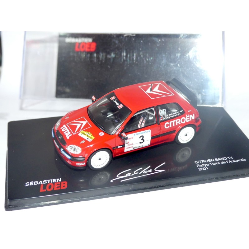 CITROEN SAXO RALLYE TERRE DE L'AUXERROIS 2001 S. LOEB ALTAYA 1:43
