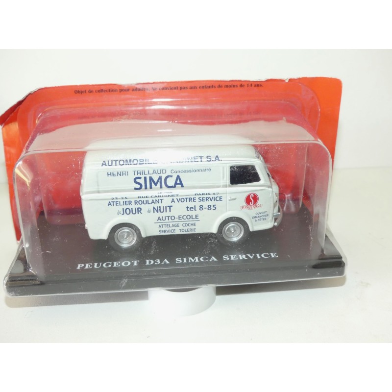 PEUGEOT D3A SIMCA SERVICE IXO PRESSE 1:43