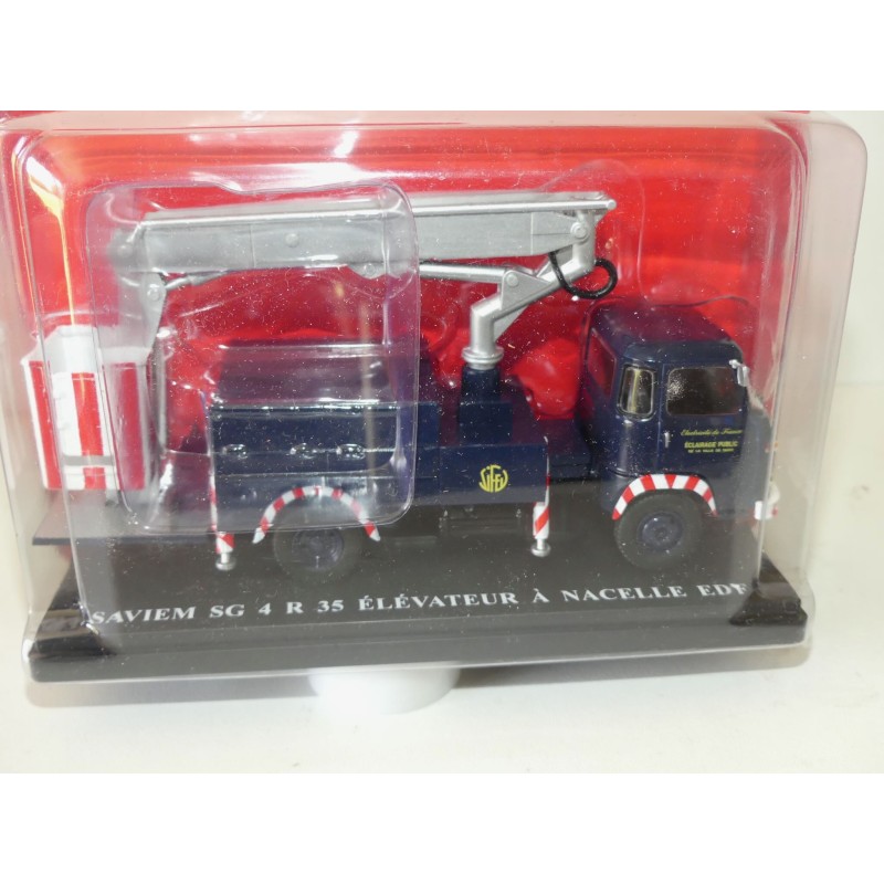 SAVIEM SG 4 R 35 ELEVATEUR A NACELLE EDF IXO PRESSE 1:43