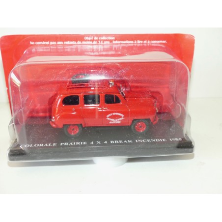 RENAULT COLORALE 4*4 BREAK INCENDIE POMPIERS 1955 IXO PRESSE 1:43