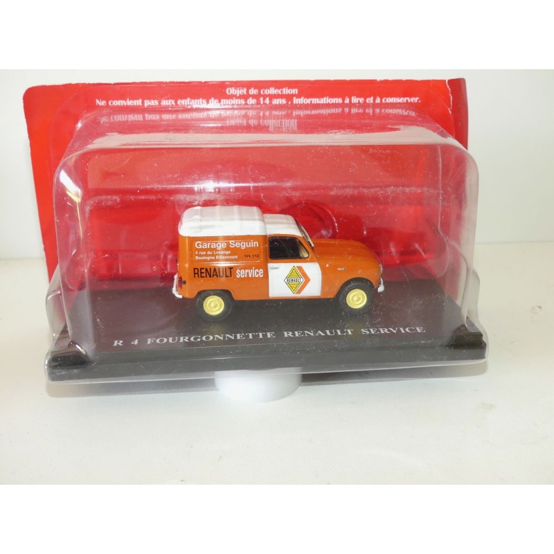 RENAULT 4 FOURGONNETTE RENAULT SERVICE IXO PRESSE 1:43