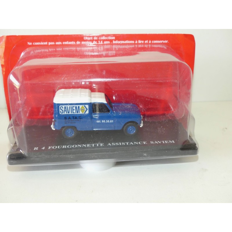 RENAULT 4 FOURGONNETTE RENAULT SERVICE IXO PRESSE 1:43