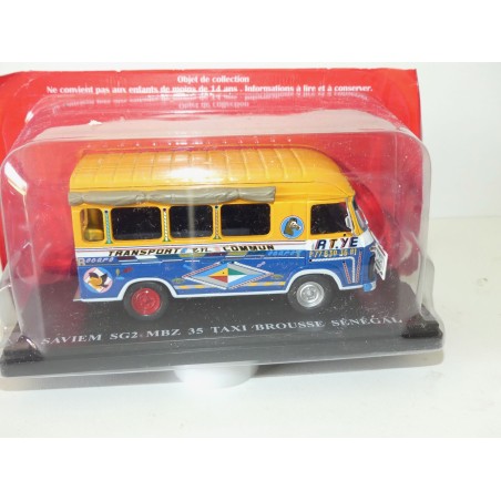 SAVIEM SG2 MBZ 35 TAXI BROUSSE SENEGAL IXO PRESSE 1:43