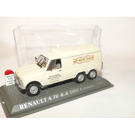 RENAULT 4 F6 4*4 SINPAR 6 ROUES 1983 UNIVERSAL HOBBIES 1:43  M6 Interaction